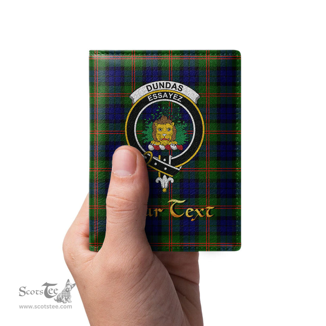 Scottish Dundas Modern 02 Clan Crest Tartan Mens Leather Wallet Tartan Wallet