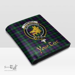 Scottish Campbell of Cawdor Modern Clan Crest Tartan Mens Leather Wallet Tartan Wallet