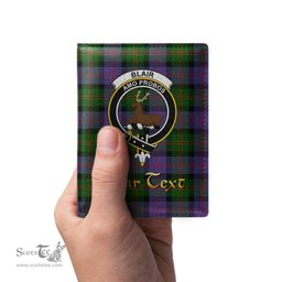 Scottish Blair Modern Clan Crest Tartan Mens Leather Wallet Tartan Wallet