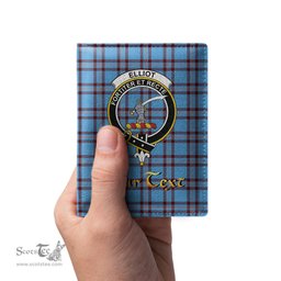 Scottish Elliot Ancient Clan Crest Tartan Mens Leather Wallet Tartan Wallet