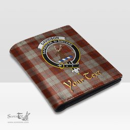 Scottish Davidson Dress Dancers Clan Crest Tartan Mens Leather Wallet Tartan Wallet