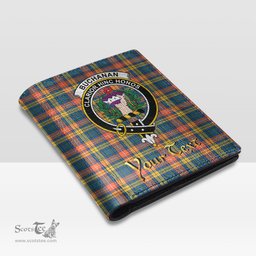 Scottish Buchanan Ancient Clan Crest Tartan Mens Leather Wallet Tartan Wallet