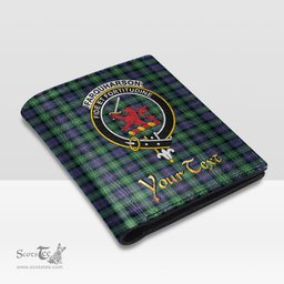 Scottish Farquharson Ancient Clan Crest Tartan Mens Leather Wallet Tartan Wallet