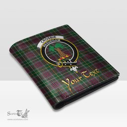 Scottish Crosbie Clan Crest Tartan Mens Leather Wallet Tartan Wallet