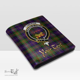 Scottish Cameron of Erracht Modern Clan Crest Tartan Mens Leather Wallet Tartan Wallet