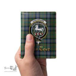 Scottish Cochrane Ancient Clan Crest Tartan Mens Leather Wallet Tartan Wallet