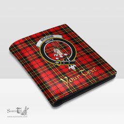 Scottish Brodie Modern Clan Crest Tartan Mens Leather Wallet Tartan Wallet
