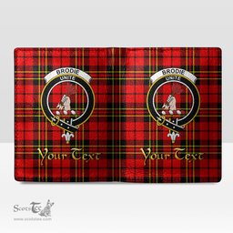 Scottish Brodie Modern Clan Crest Tartan Mens Leather Wallet Tartan Wallet