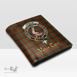 Scottish Ainslie Clan Crest Tartan Mens Leather Wallet Tartan Wallet