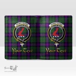 Scottish Armstrong Modern Clan Crest Tartan Mens Leather Wallet Tartan Wallet