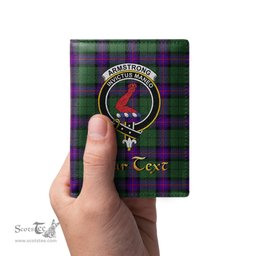 Scottish Armstrong Modern Clan Crest Tartan Mens Leather Wallet Tartan Wallet