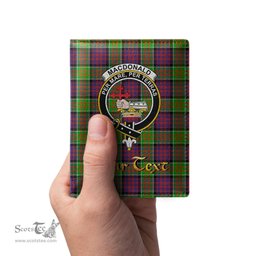 Scottish MacDonald of Clanranald Clan Crest Tartan Mens Leather Wallet Tartan Wallet