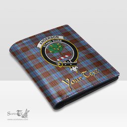 Scottish Anderson Modern Clan Crest Tartan Mens Leather Wallet Tartan Wallet