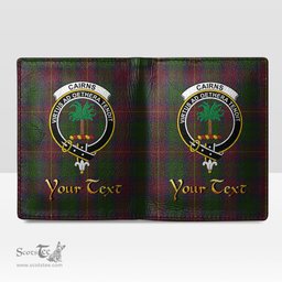 Scottish Cairns Clan Crest Tartan Mens Leather Wallet Tartan Wallet