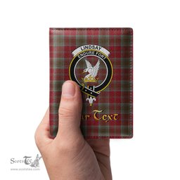 Scottish Lindsay Weathered Clan Crest Tartan Mens Leather Wallet Tartan Wallet