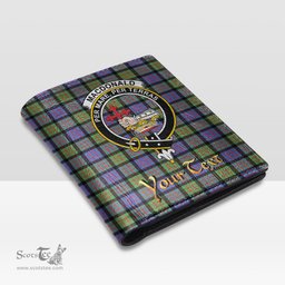 Scottish MacDonald Ancient Clan Crest Tartan Mens Leather Wallet Tartan Wallet