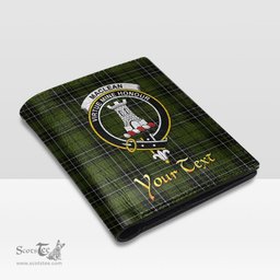 Scottish MacLean Hunting Clan Crest Tartan Mens Leather Wallet Tartan Wallet