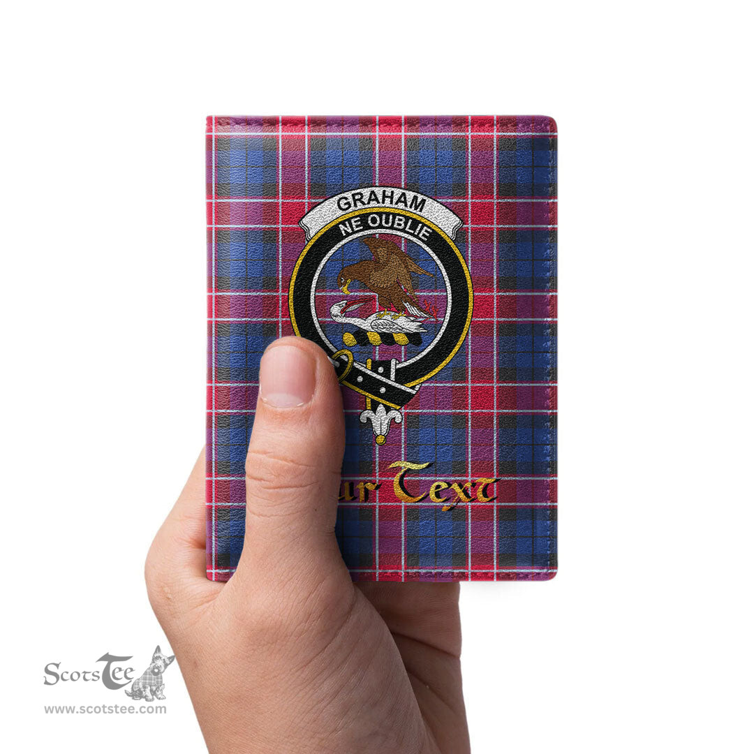 Scottish Graham of Menteith Red Clan Crest Tartan Mens Leather Wallet Tartan Wallet