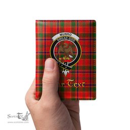 Scottish Munro Modern Clan Crest Tartan Mens Leather Wallet Tartan Wallet