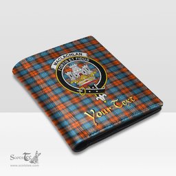 Scottish MacLachlan Ancient Clan Crest Tartan Mens Leather Wallet Tartan Wallet
