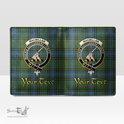 Scottish MacMillan Hunting Ancient Clan Crest Tartan Mens Leather Wallet Tartan Wallet