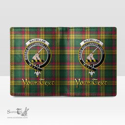 Scottish MacMillan Old Ancient Clan Crest Tartan Mens Leather Wallet Tartan Wallet