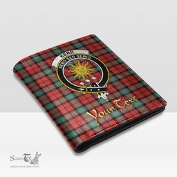 Scottish Kerr Ancient Clan Crest Tartan Mens Leather Wallet Tartan Wallet