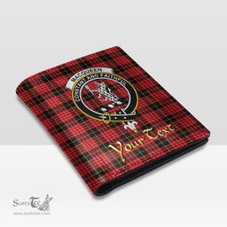 Scottish MacQueen Modern Clan Crest Tartan Mens Leather Wallet Tartan Wallet