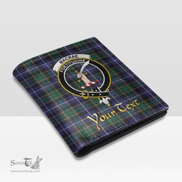 Scottish MacRae Hunting Modern Clan Crest Tartan Mens Leather Wallet Tartan Wallet