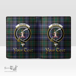 Scottish MacRae Hunting Modern Clan Crest Tartan Mens Leather Wallet Tartan Wallet