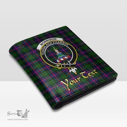 Scottish Morrison Modern Clan Crest Tartan Mens Leather Wallet Tartan Wallet