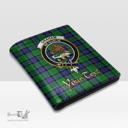 Scottish Graham of Menteith Modern Clan Crest Tartan Mens Leather Wallet Tartan Wallet
