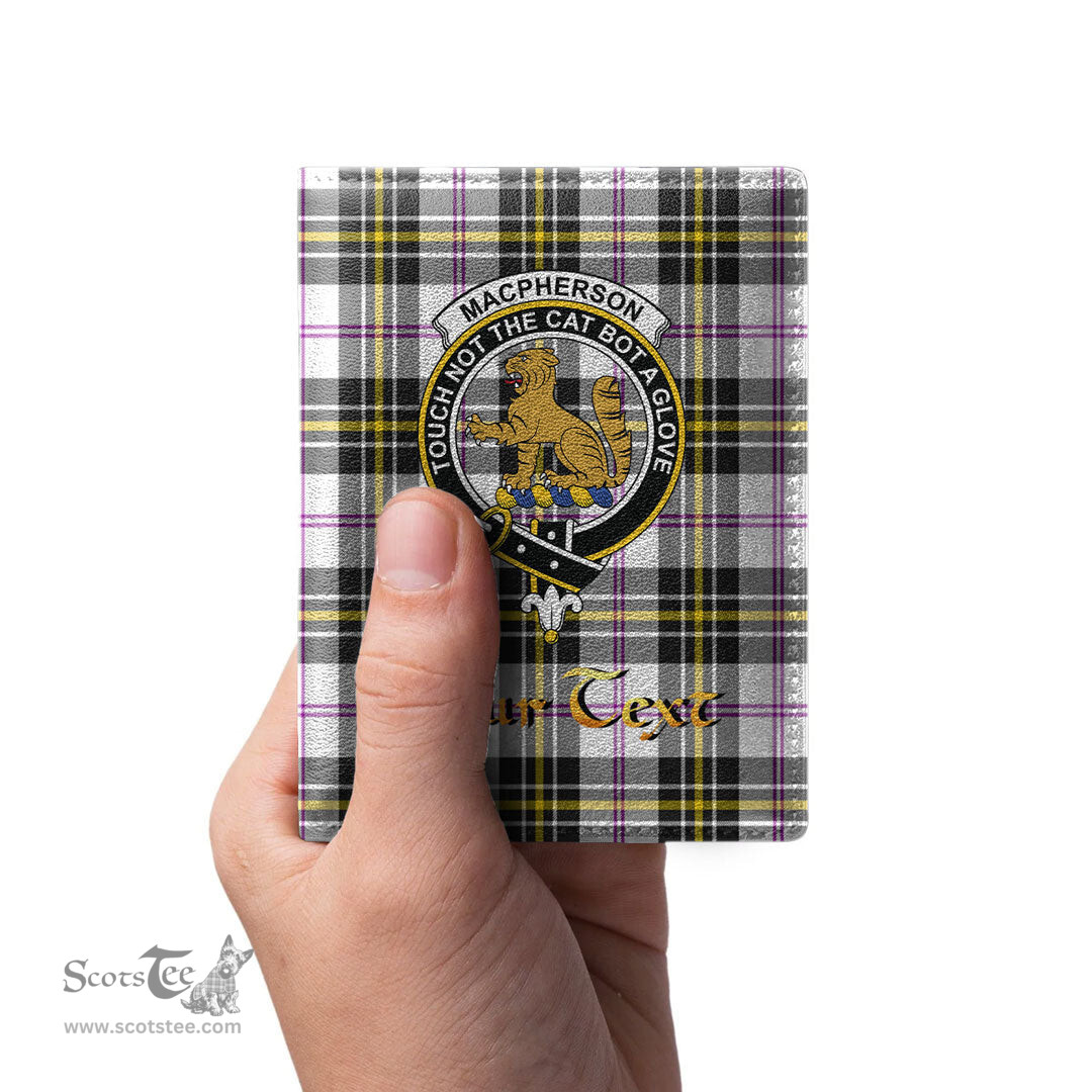 Scottish MacPherson Dress Modern Clan Crest Tartan Mens Leather Wallet Tartan Wallet