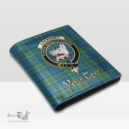 Scottish Lockhart Clan Crest Tartan Mens Leather Wallet Tartan Wallet