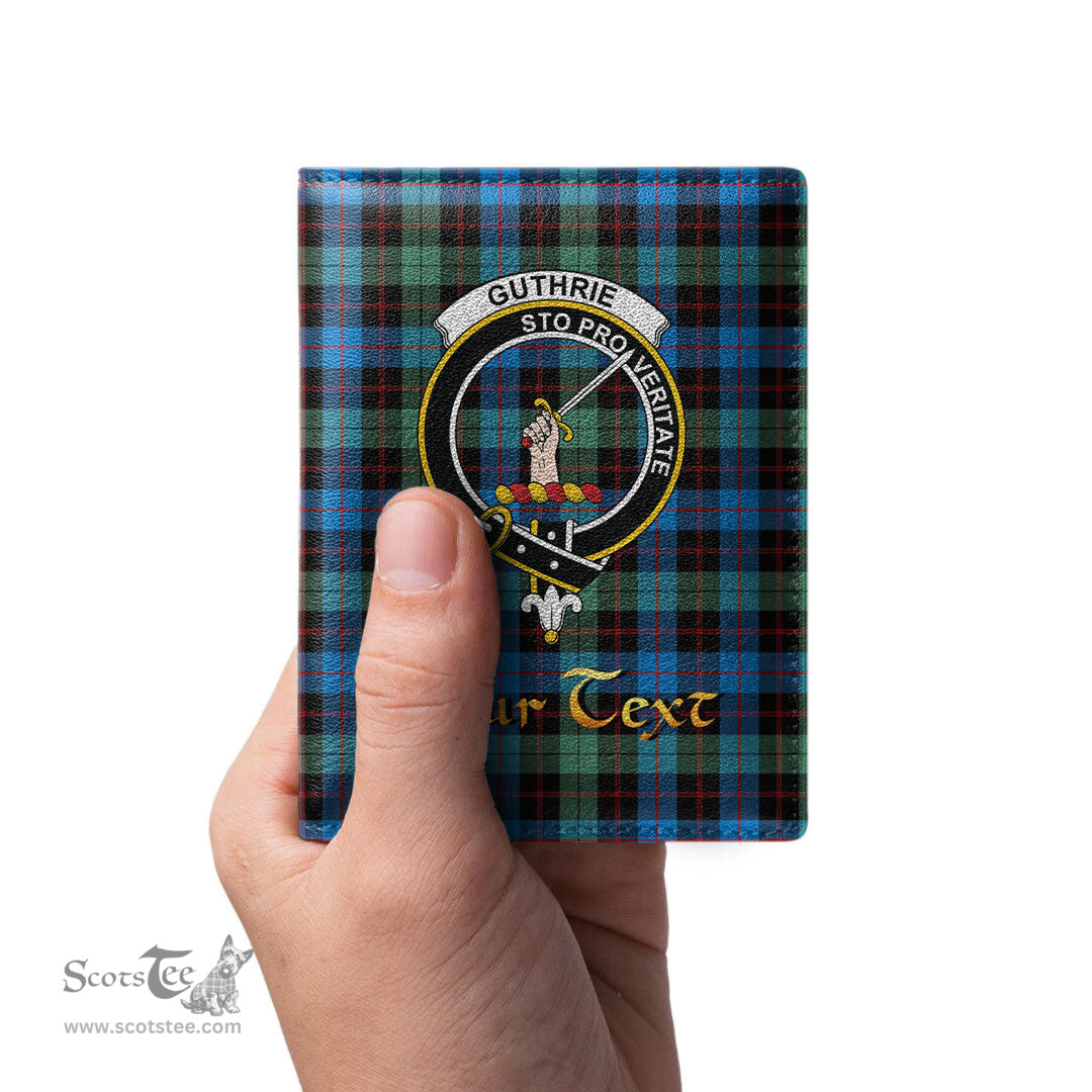Scottish Guthrie Ancient Clan Crest Tartan Mens Leather Wallet Tartan Wallet