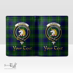 Scottish Oliphant Modern Clan Crest Tartan Mens Leather Wallet Tartan Wallet