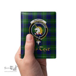 Scottish Oliphant Modern Clan Crest Tartan Mens Leather Wallet Tartan Wallet