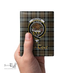 Scottish Graham of Menteith Weathered Clan Crest Tartan Mens Leather Wallet Tartan Wallet