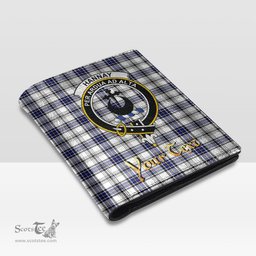 Scottish Hannay Modern Clan Crest Tartan Mens Leather Wallet Tartan Wallet