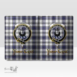 Scottish Hannay Modern Clan Crest Tartan Mens Leather Wallet Tartan Wallet