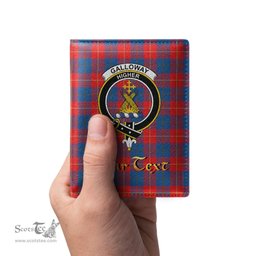 Scottish Galloway Red Clan Crest Tartan Mens Leather Wallet Tartan Wallet