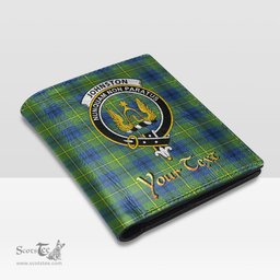 Scottish Johnston Ancient Clan Crest Tartan Mens Leather Wallet Tartan Wallet