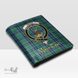 Scottish Keith Ancient Clan Crest Tartan Mens Leather Wallet Tartan Wallet