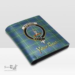 Scottish MacIntyre Hunting Ancient Clan Crest Tartan Mens Leather Wallet Tartan Wallet