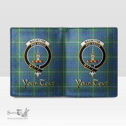 Scottish MacIntyre Hunting Ancient Clan Crest Tartan Mens Leather Wallet Tartan Wallet
