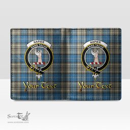 Scottish Napier Ancient Clan Crest Tartan Mens Leather Wallet Tartan Wallet