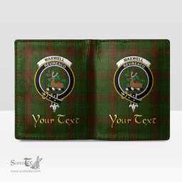 Scottish Maxwell Hunting Clan Crest Tartan Mens Leather Wallet Tartan Wallet
