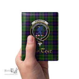 Scottish Forsyth Modern Clan Crest Tartan Mens Leather Wallet Tartan Wallet