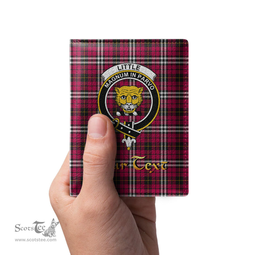 Scottish Little Clan Crest Tartan Mens Leather Wallet Tartan Wallet