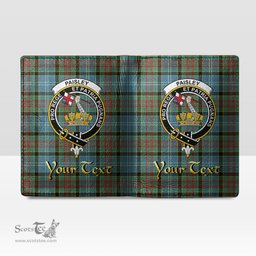 Scottish Paisley District Clan Crest Tartan Mens Leather Wallet Tartan Wallet
